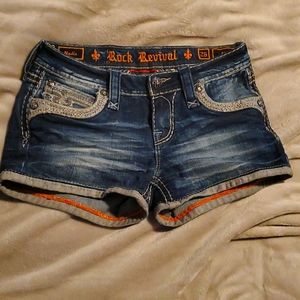 Rock Revival Nadie, Size 26 Jean shorts. Used,